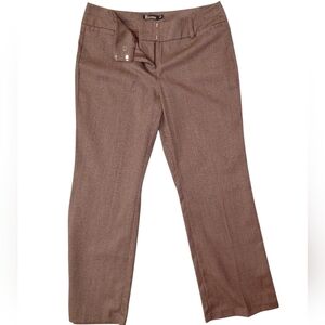 New York & Company Brown Herringbone Pants